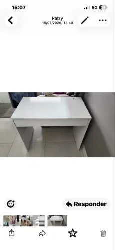 Mesa escrivaninha um gavetão MDP / MDF homeoffice escritório estudo 90 cm