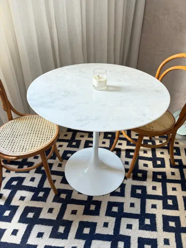 Mesa sarine 80 cm mármore 