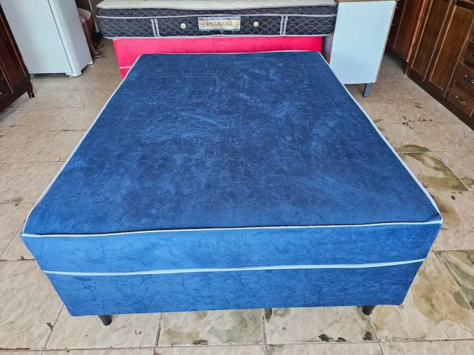 Cama unibox nova casal de espuma