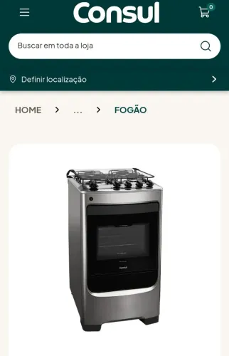 CONSUL FOGAO INOX .Na caixa novo lacrado