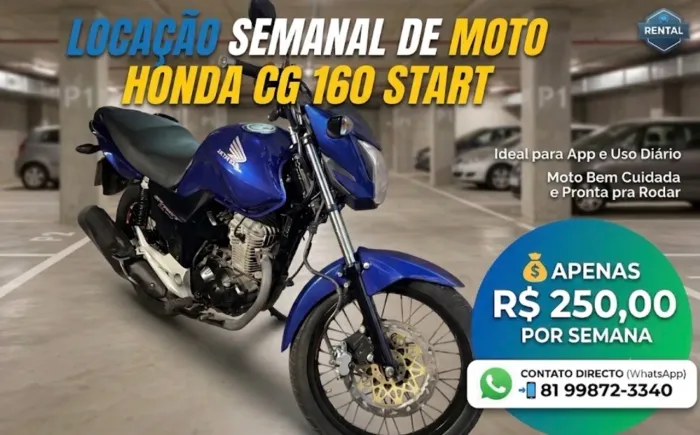 Start aluguel semanal R$ 250,00