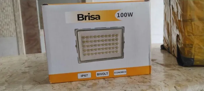 Refletor Led 100w Branco-frio 6500k Bivolt
