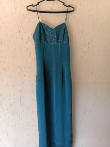 Vestido de vestido verde esmeralda