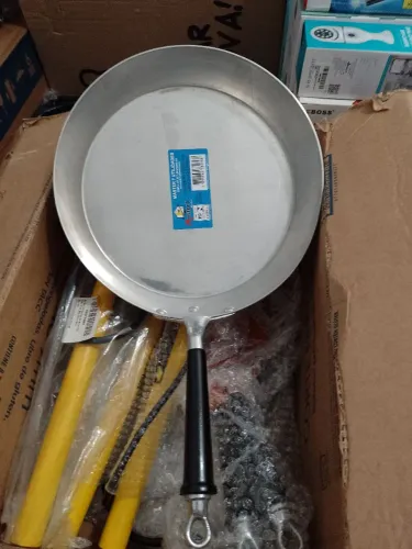 Frigideira grande alumínio inox novo restaurante