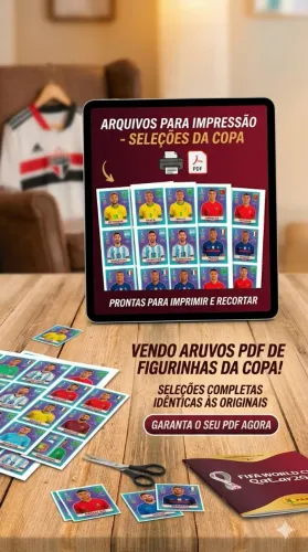 Figurinhas da Copa - Arquivo para Imprimir em PDF