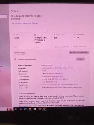 PC GAMER COMPLETO A VENDA ?