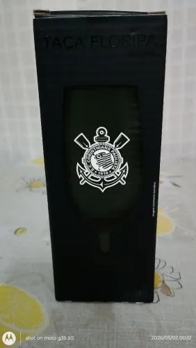 Taça tulipa cerveja corinthians preto fosco original