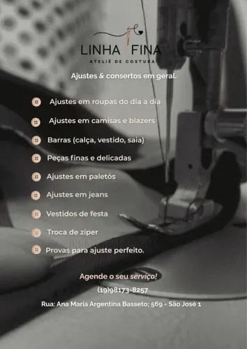 Costura de reformas e ajustes 