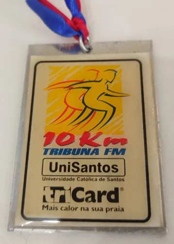 Medalha Corrida Tribuna Santos 1998 10km Antiga 04 31