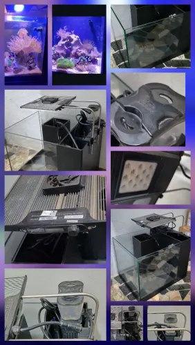 AQUÁRIO MARINHO CUBO 64 LITROS 