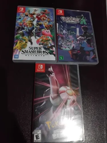 Combo com 3 jogos fisicos Nintendo Switch