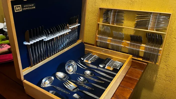 Faqueiro Hércules Inox 130 peças - Impecável!!!