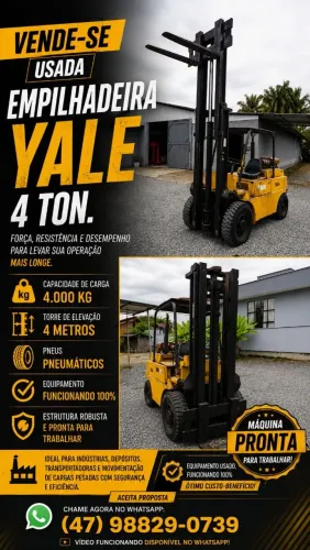 EMPILHADEIRA DIESEL YALE 4TON