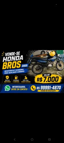 Honda Bros 2005 - R$ 7.000