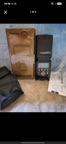 Flash Yongnuo 565EX III Canon novo com acessórios pilhas recarregáveis carregador Duracell