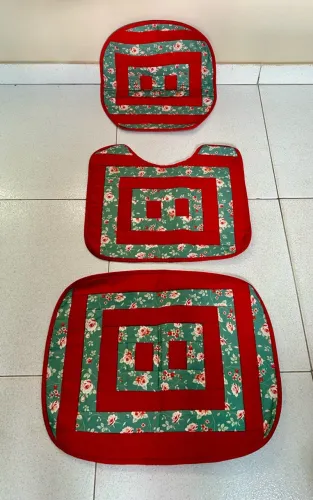 Conjunto de tapetes de banheiro