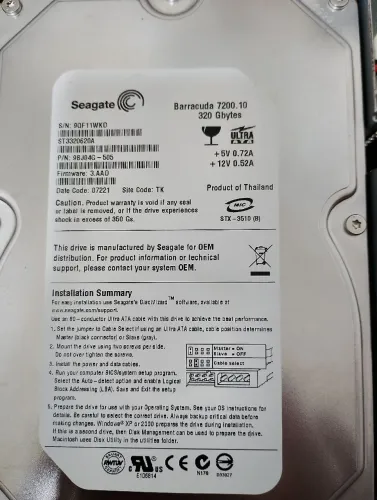 HD interno Seagate 320 gb