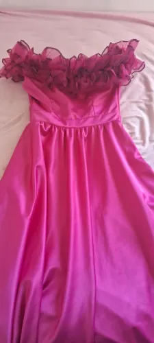 VESTIDO DE FESTA ROSA PINK - tamanho P