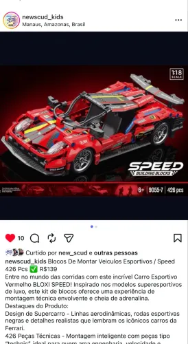 Blocos De Montar Veiculos Esportivos / Speed 426 Pcs