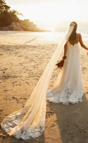 Vestido de noiva modelo sereia
