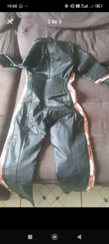 MACACÃO DE MOTOQUEIRO/COURO LEGÍTIMO