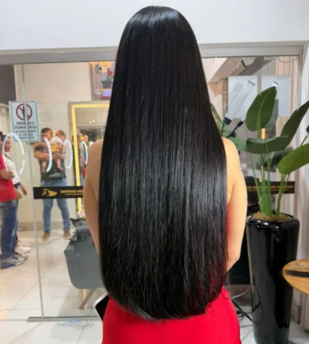 Vendo cabelo vietnamita <br> Virgem <br>Usado 2 mês <br>Na fita