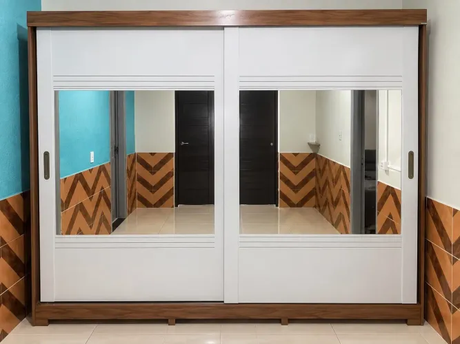 Guarda roupa e painel para tv