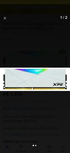 Memoria xpg rgb 32gb branco