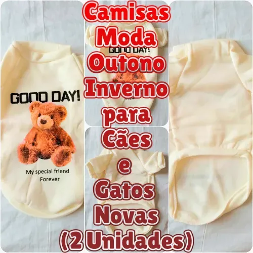 Camisas de Frio para Cães e Gatos