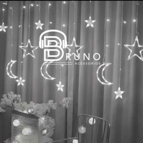 Cascata de led Natal com 8 funções 
