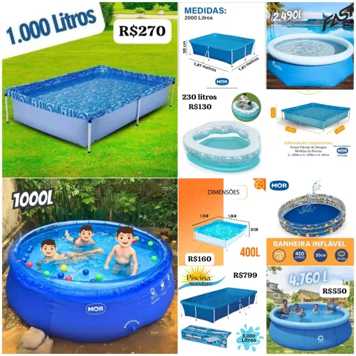 Piscinas novas lacradas a pronta entrega