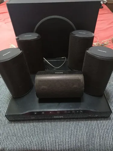 HOME THEATER PHILIPS COMPLETO FUNCIONANDO PERFEITAMENTE