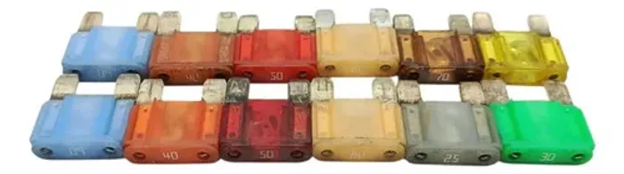 Kit 12 Fusivel Maxi Sortido 20a 25a 30a 40a 50a 60a 70a 80 Colorido