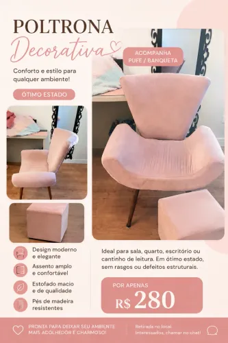 Poltrona rosa 