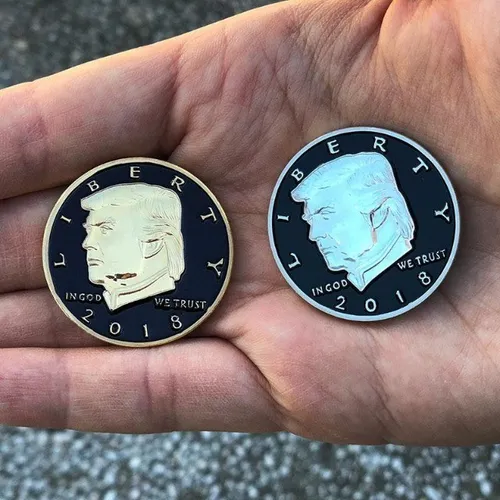 Conjunto de 5 Moedas Comemorativas Donald Trump