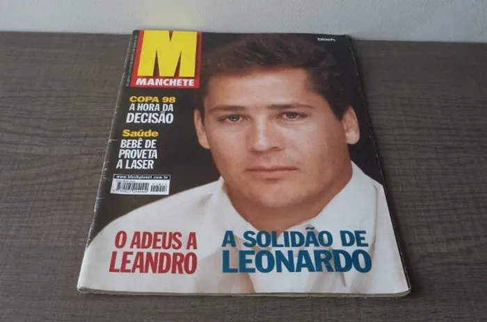 Revista Manchete 4 julho 1998. Capa Leonardo. Revista Para Colecionadores.