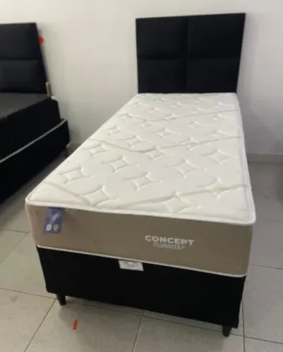Cama box Solteiro Molas ensacadas 