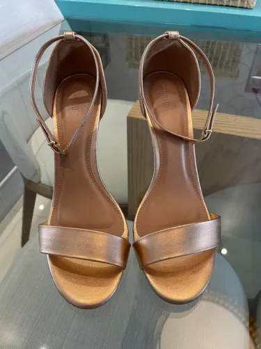 Sandália Rosê Satinato nº38