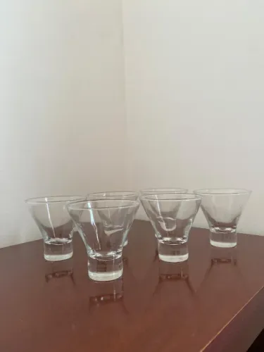 Conjunto com 6 copos pisco sour, drinks, Martini