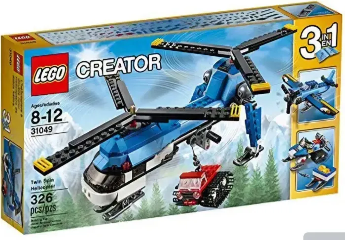 LEGO Creator 3 em 1 Twin Spin Helicopter 31049