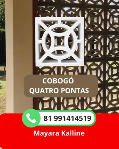 Cobogó com ótimo acabamento e resistência- Direto da fábrica- MK Artefatos- Mayara Kalline