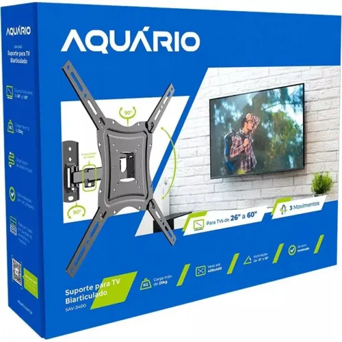 Suporte articulado flexivel tv ate 60 polegadas