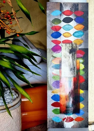 Quadro Abstrato Colorido - Decoração Moderna