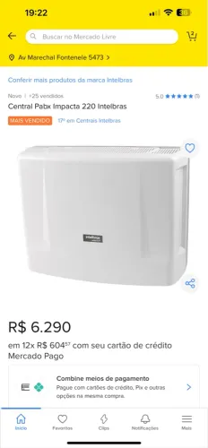 Central Pabx Impacta 220 Intelbras