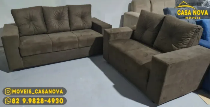 Sofá de Canto 3 e 2 lugares