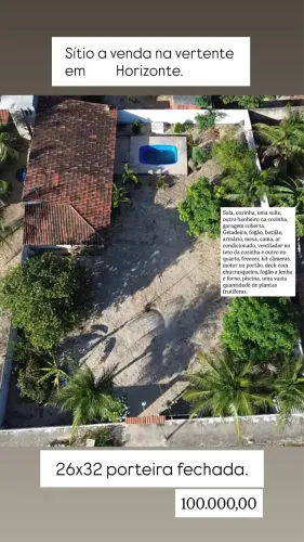 Sítio na cidade de Horizonte.
