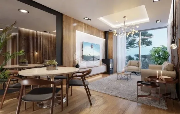 Apartamento 01 dormitório, com 55,91m² privativos, 01 vaga, em Gramado