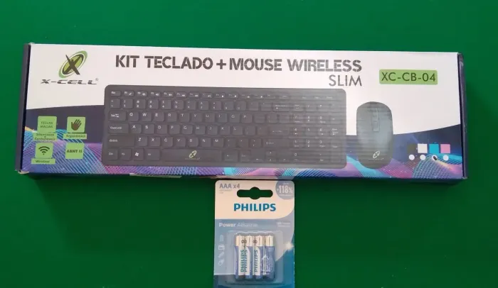 Kit Teclado e Mouse Wireless Slim X-CELL XC-CB-04