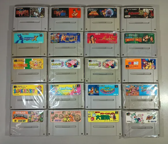 Jogos originais Super Famicom (SNES Super Nintendo Super NES) lista na descrição