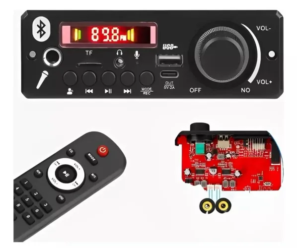 Placa decodificadora mp3 amplificada 160w